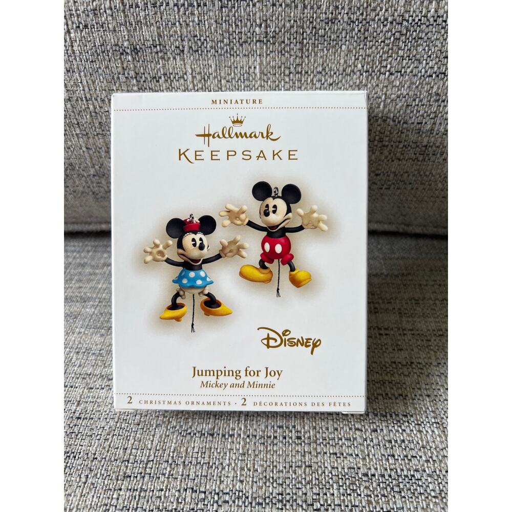 Hallmark Keepsake Ornament Disney Jumping for Joy Mickey and Minnie 2006